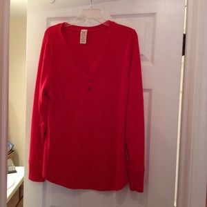 Faded Glory red long sleeve thermal shirt